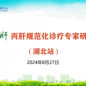 【视频】阳光卫肝 | 丙肝规范化诊疗专家交流会（湖北·第一期）2024.8.27 ... ... ...